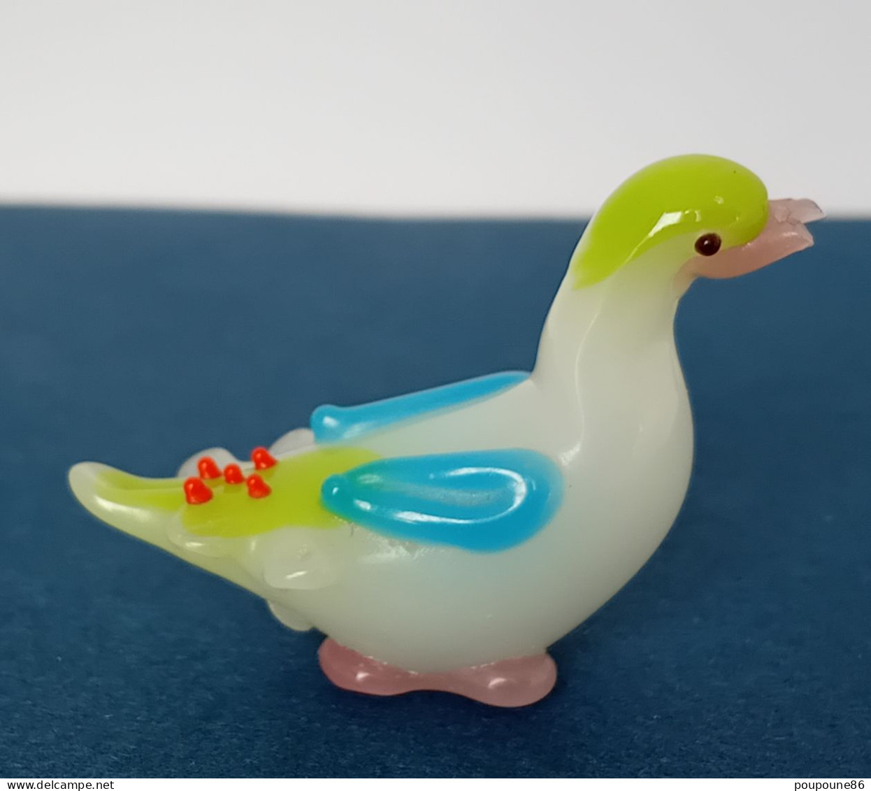 FEVE - FEVES -  "ANIMAUX PATE DE VERRE" - CANARD H : 2,6 Cm - Tiere