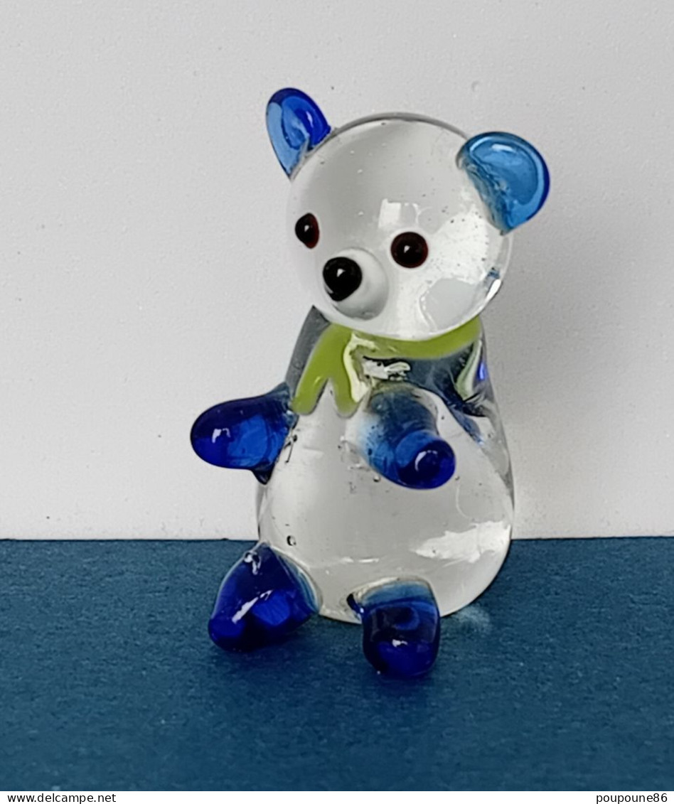 FEVE - FEVES -  "ANIMAUX PATE DE VERRE" - JOLI PETIT OURSON - H :  3 Cm - Dieren