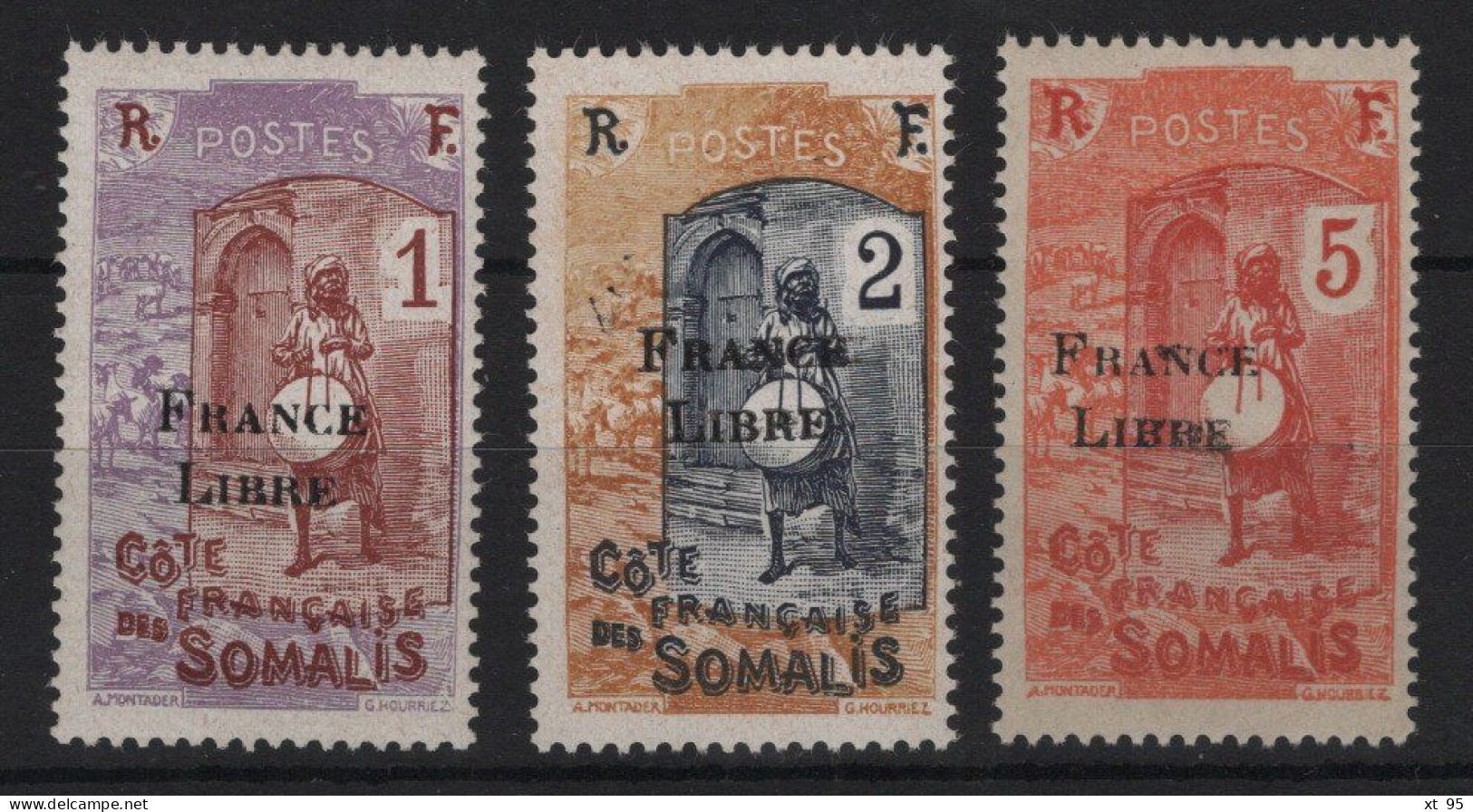 Cote Des Somalis  - N°193 + 194 + 196 - Cote 9€ - ** Neufs Sans Charniere - Nuevos