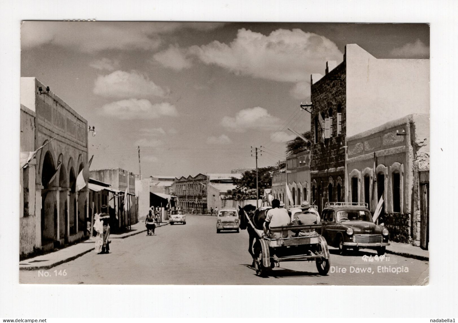 1964. ETHIOPIA,ADDIS ABABA,VIEW OF DIRE DAWA,EXPRESS POSTCARD,USED TO YUGOSLAVIA,BELGRADE - Etiopia