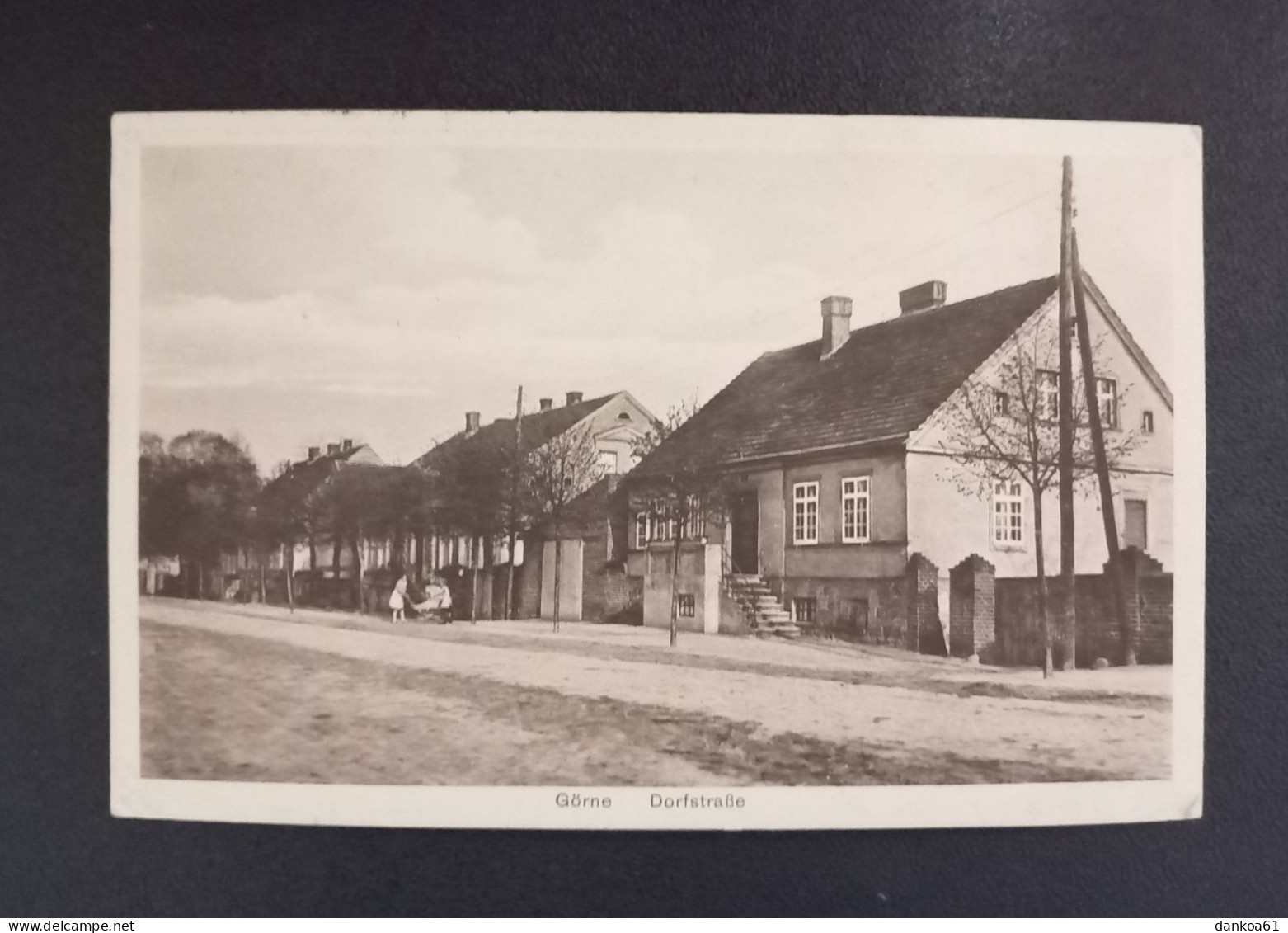 Görne-Dorfstraße Post Friesack 1934. Praht - Friesack