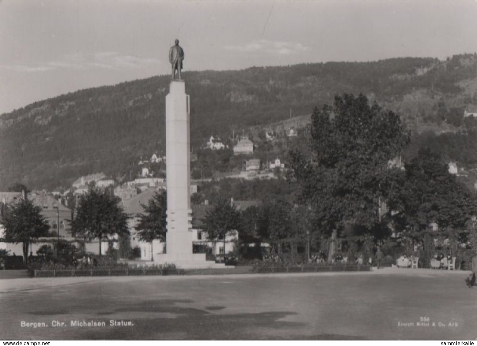 56430 - Norwegen - Bergen - Chr. Michelsen Statue - Ca. 1960 - Norwegen