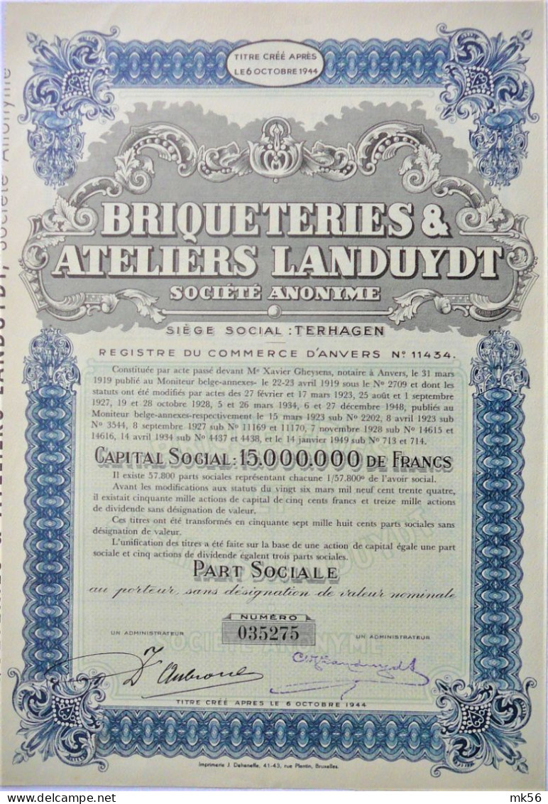 S.A.Briqueteries & Ateliers Landuyt - Industrie