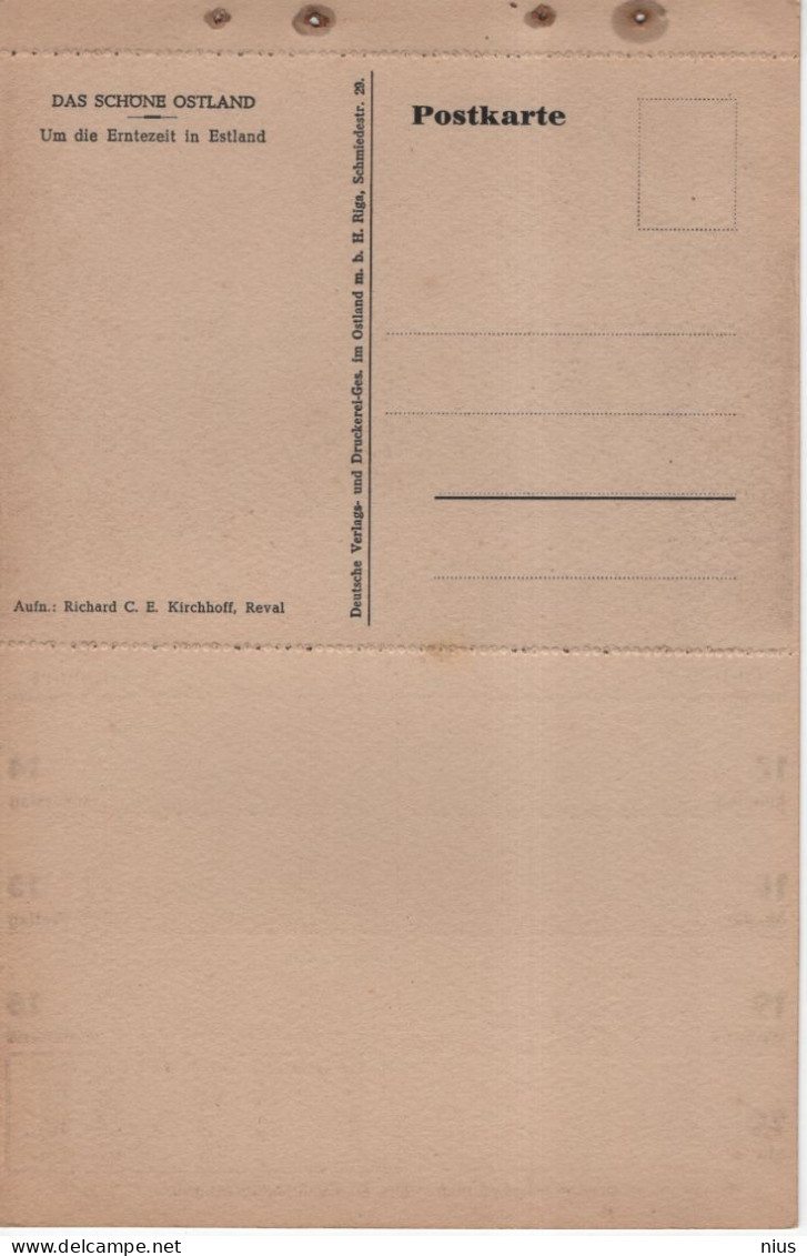 Estonia 1943 Das Schone Ostland, Um Die Erntezeit In Estland, Reval Tallinn - Estonie