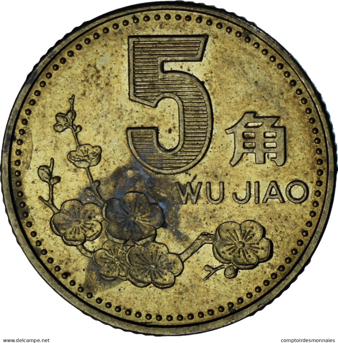 Chine, 5 Jiao, 1992 - Cina