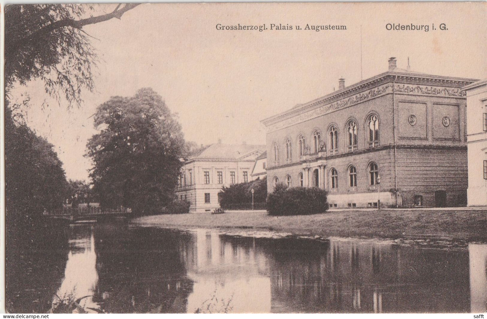 AK Oldenburg/Ol., Palais Und Augusteum 1909 - Oldenburg