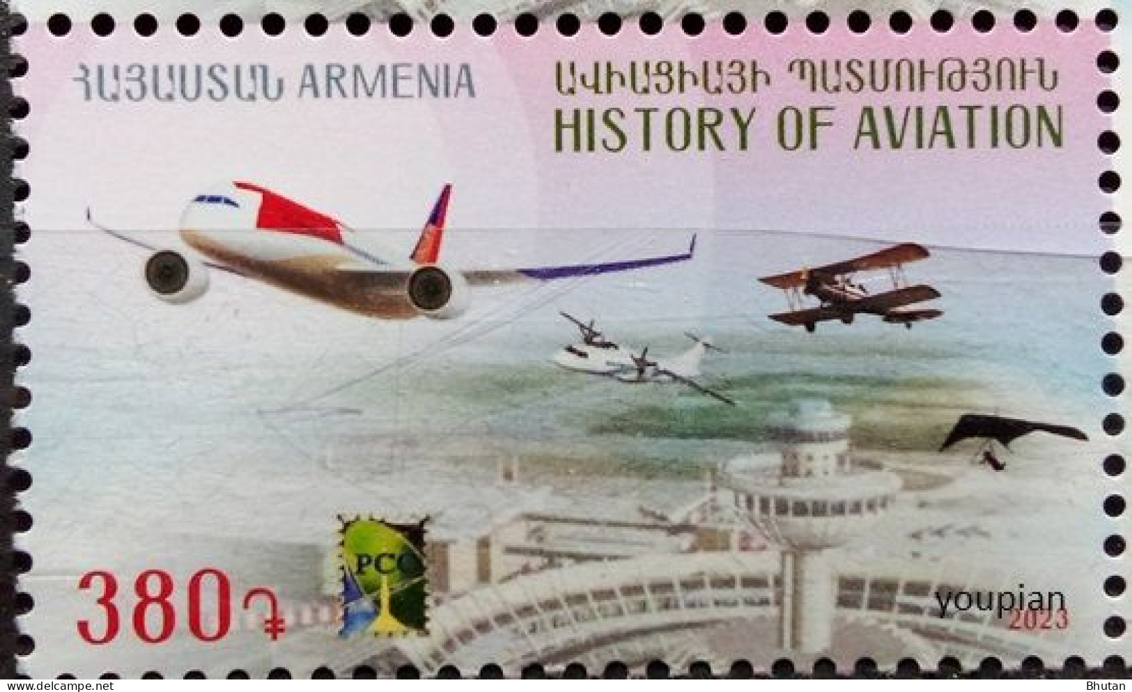 Armenia 2023, History Of Aviation, MNH Single Stamp - Armenia