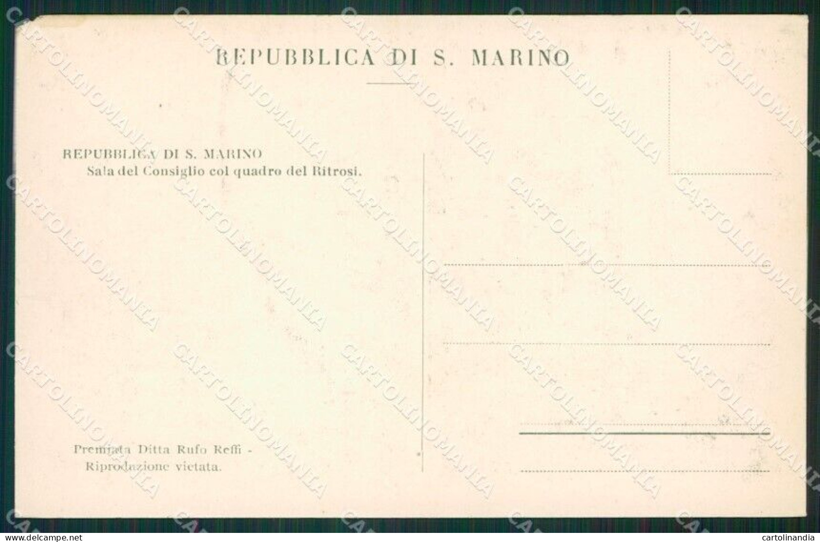 San Marino ABRASA Cartolina MQ5329 - Saint-Marin