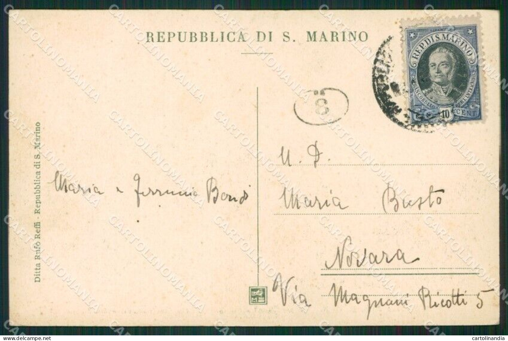 San Marino PIEGA Cartolina MQ5414 - San Marino