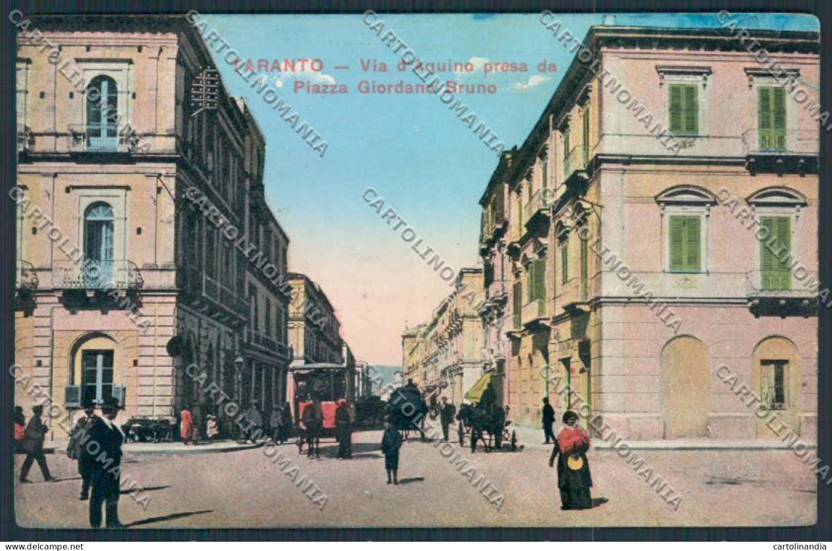 Taranto Città PIEGHE Cartolina MV5513 - Taranto