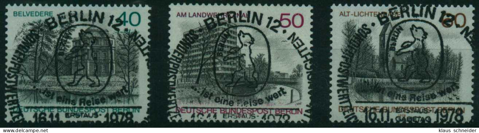 BERLIN 1978 Nr 578-580 ZENTR-ESST X148392 - Gebruikt