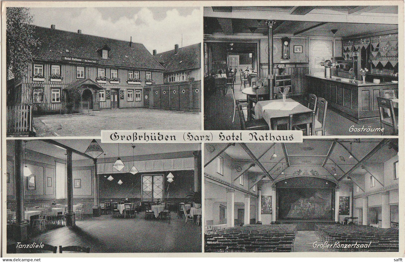 AK Groß Rhüden Bei Seesen, Hotel Rathaus Um 1930 - Seesen