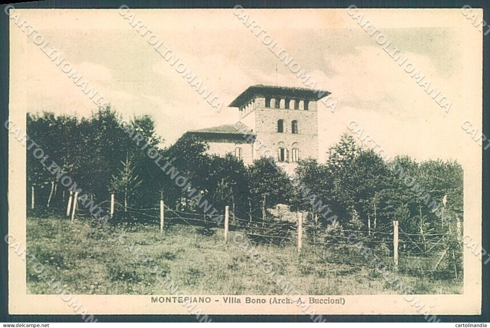 Prato Vernio Montepiano Villa Bono Cartolina JK5268 - Prato