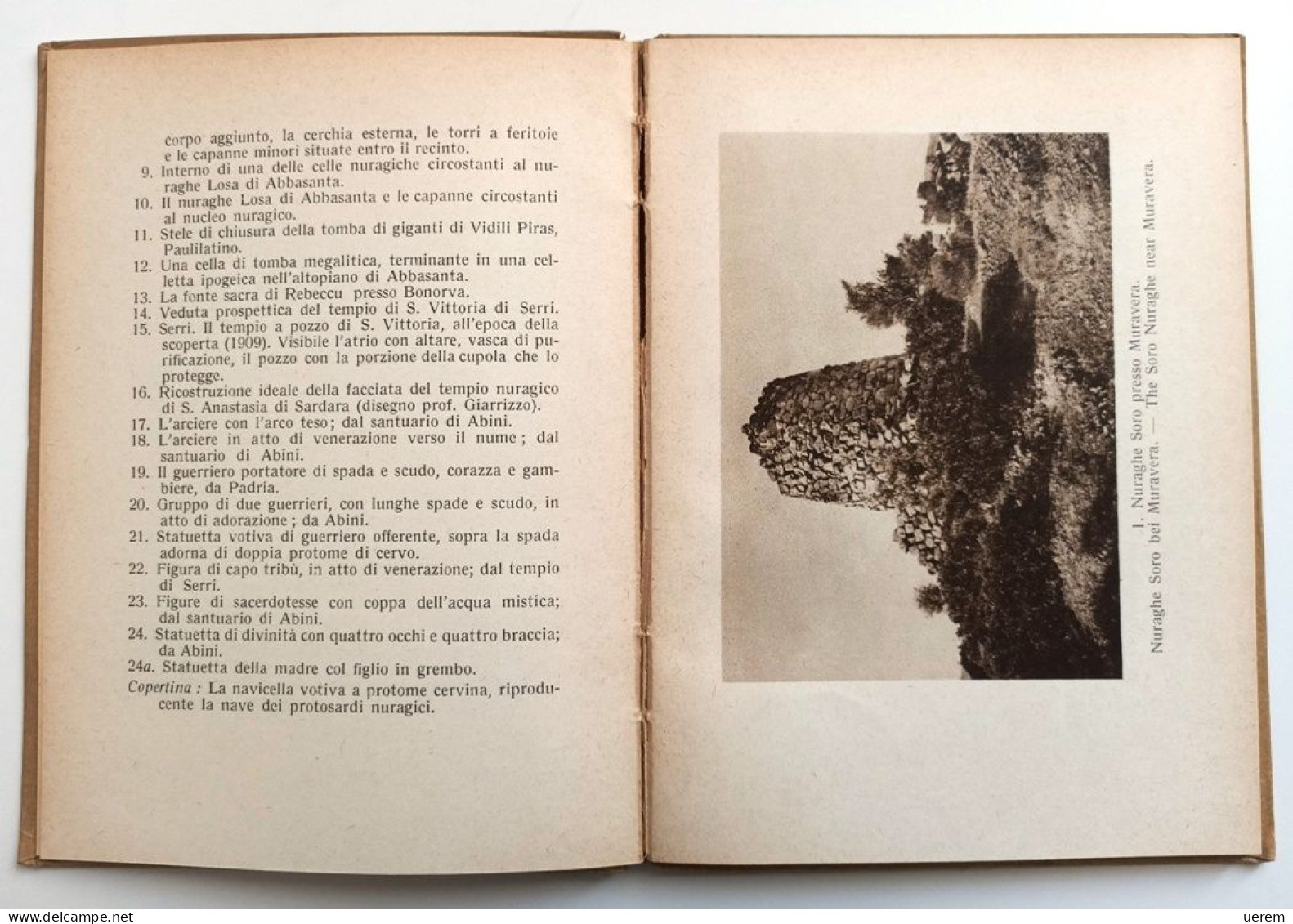 1930 Sardegna Archeologia Taramelli TARAMELLI ANTONIO I Nuraghi Ed I Loro Primi Abitatori - Libri Antichi