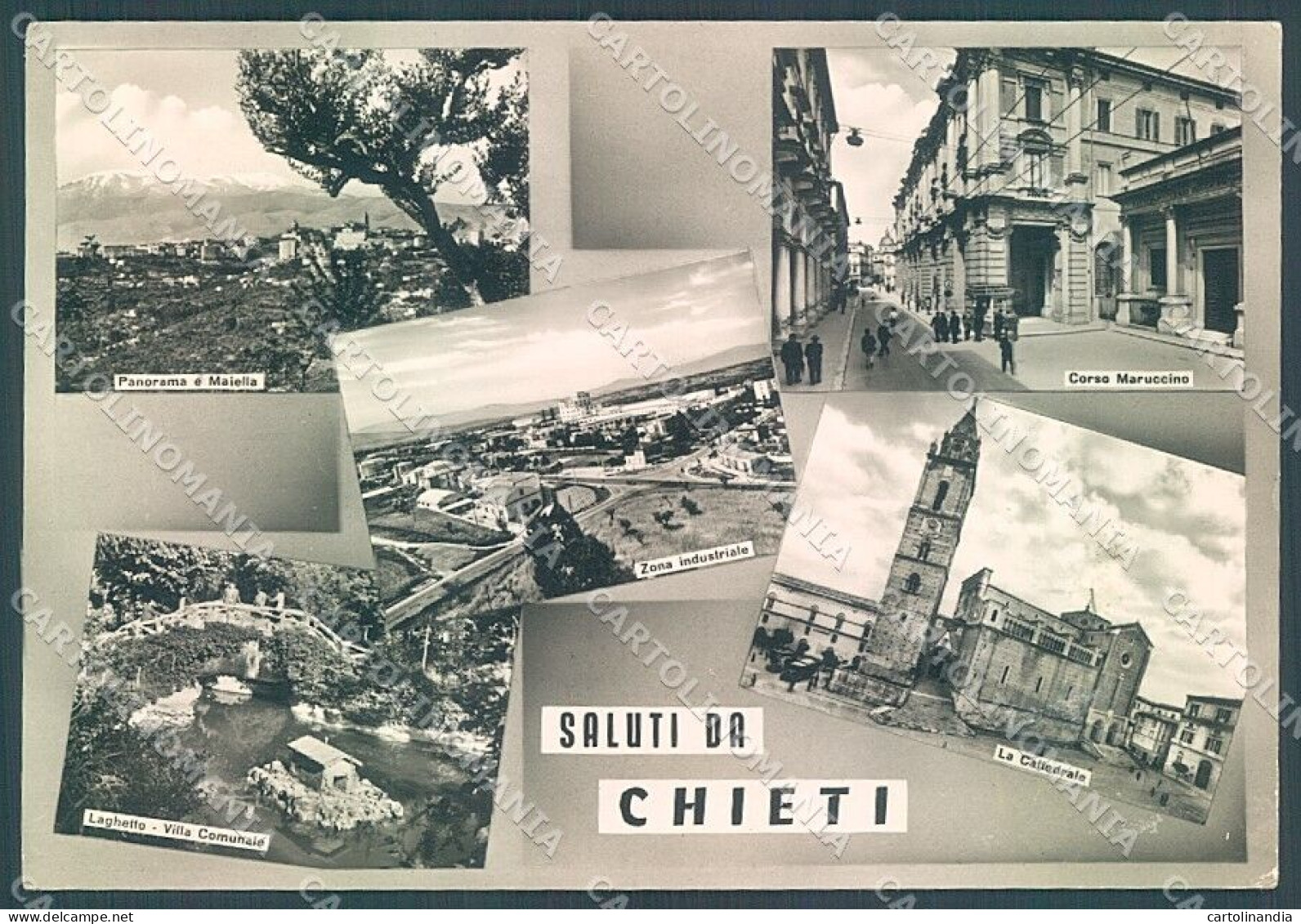 Chieti Città Cattedrale Saluti Da Foto FG Cartolina JK6177 - Chieti