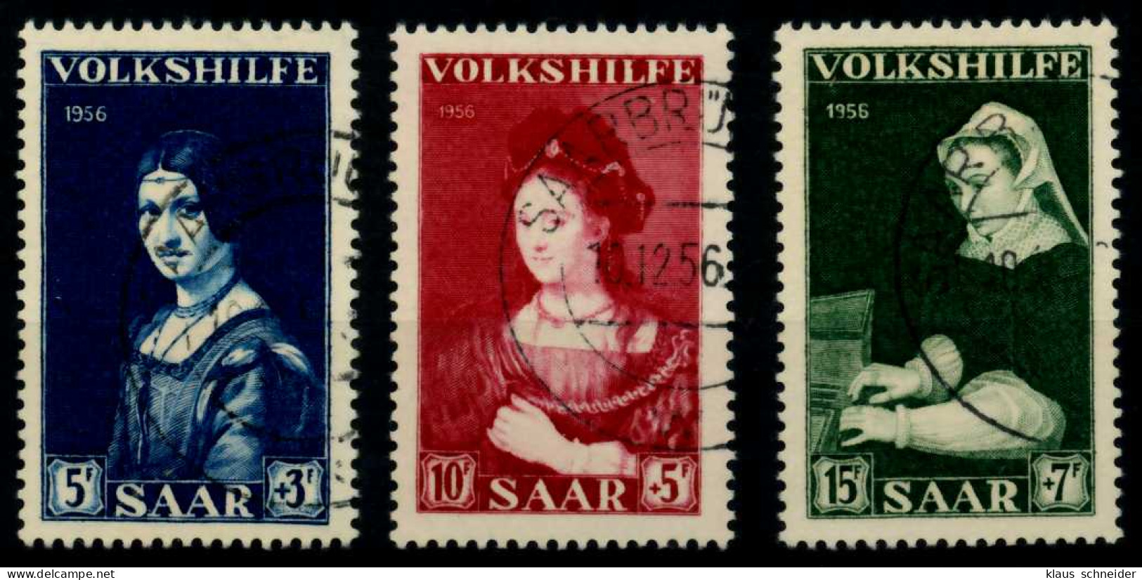 SAARLAND 1956 Nr 376-378 Gestempelt X720BCA - Used Stamps