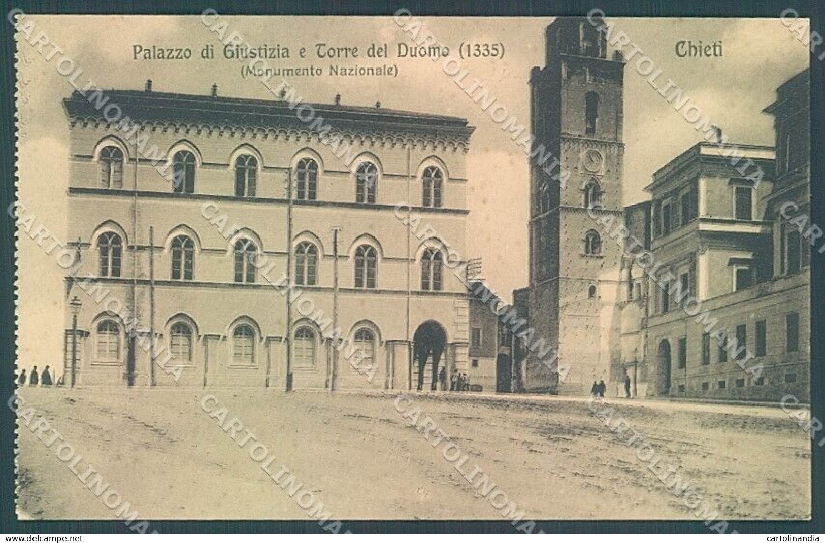 Chieti Città Duomo Palazzo Di Giustizia Modiano Cartolina JK6155 - Chieti