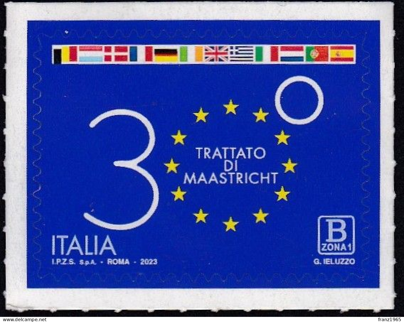 30th Anniversary Of The Maastricht Treaty - 2023 - 2021-...: Mint/hinged