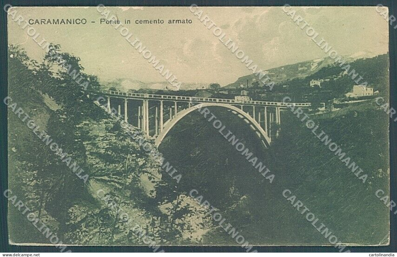 Teramo Caramanico Ponte In Cemento Armato ABRASA Cartolina JK6149 - Teramo