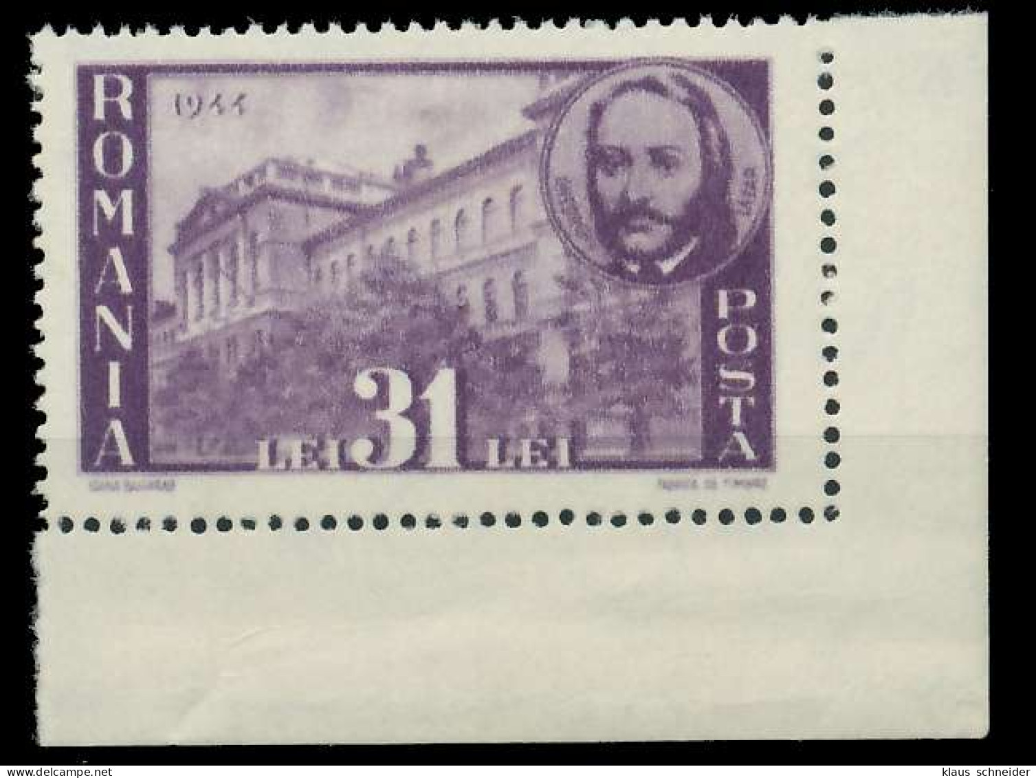 RUMÄNIEN 1945 Nr 841 Postfrisch ECKE-URE X807C1E - Nuovi