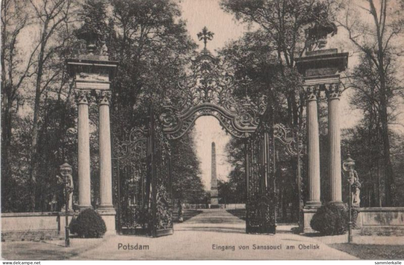 62409 - Potsdam - Eingang Von Sanssouci Am Obelisk - Ca. 1935 - Potsdam