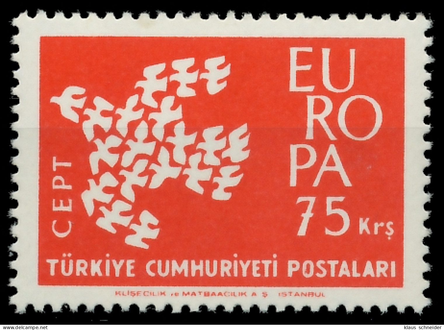 TÜRKEI 1961 Nr 1822 Postfrisch X9B0156 - Unused Stamps