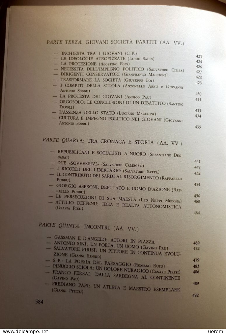 1973 SARDEGNA BARBAGIA PIRISI CESARE GIORNALE DI BARBAGIA Cagliari, Editrice Sarda Fossataro