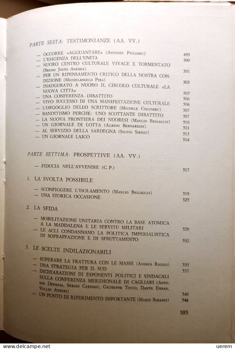 1973 SARDEGNA BARBAGIA PIRISI CESARE GIORNALE DI BARBAGIA Cagliari, Editrice Sarda Fossataro