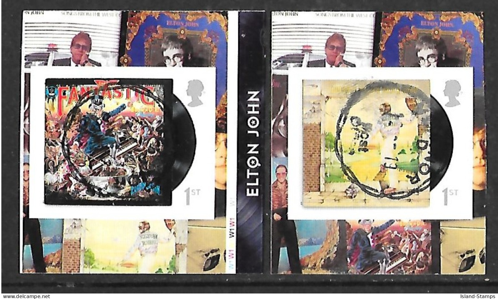 2019 Elton John Self-adhesive (SG4262-4263) Used Set HRD2-B - Booklets