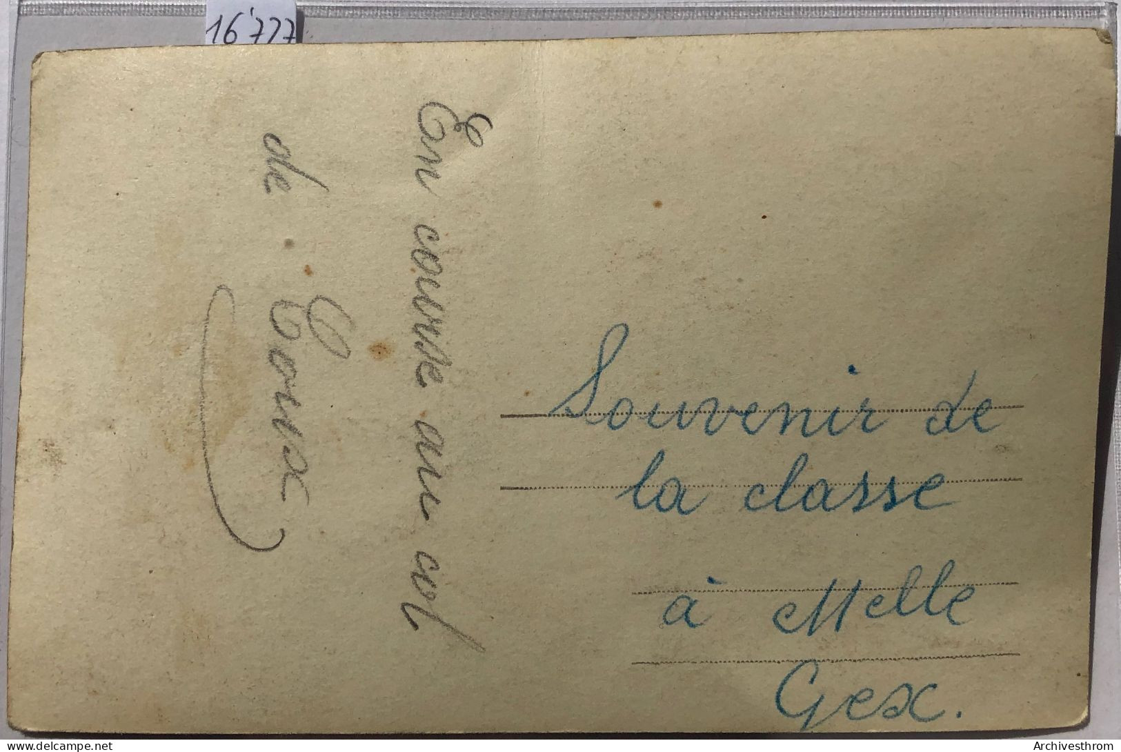 Au Col De Coux : Souvenir De La Course D'école De La Classe De Mlle Gex (16'727) - Villars-Chesières