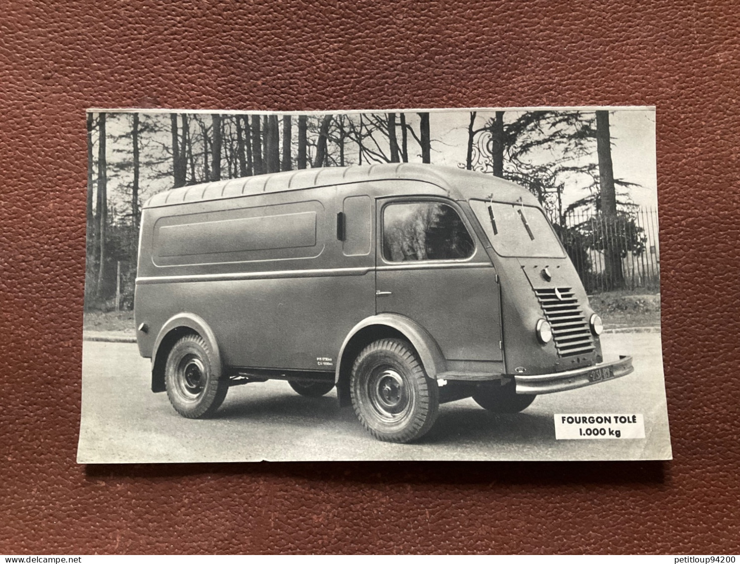 (10) DOCUMENT Commercial RENAULT Fourgon Tôle 1000 Kg - Cars