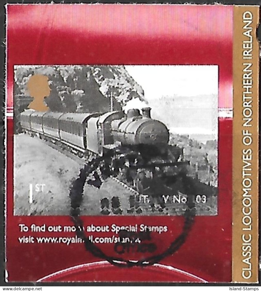 2013 Locomotives Of Northern Ireland Self-adhesive (SG3497) Used HRD2-C - Carnets