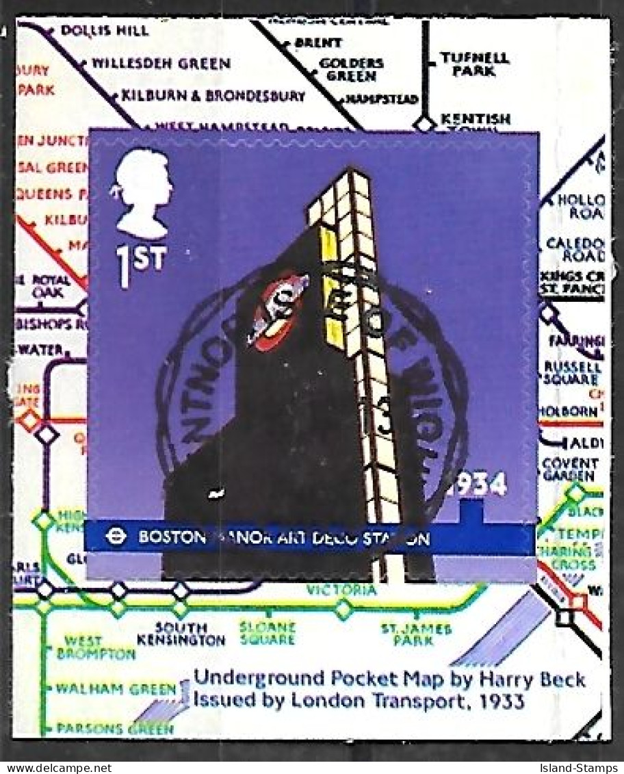 2013 London Underground Self-adhesive (SG3430) Used HRD2-C - Postzegelboekjes