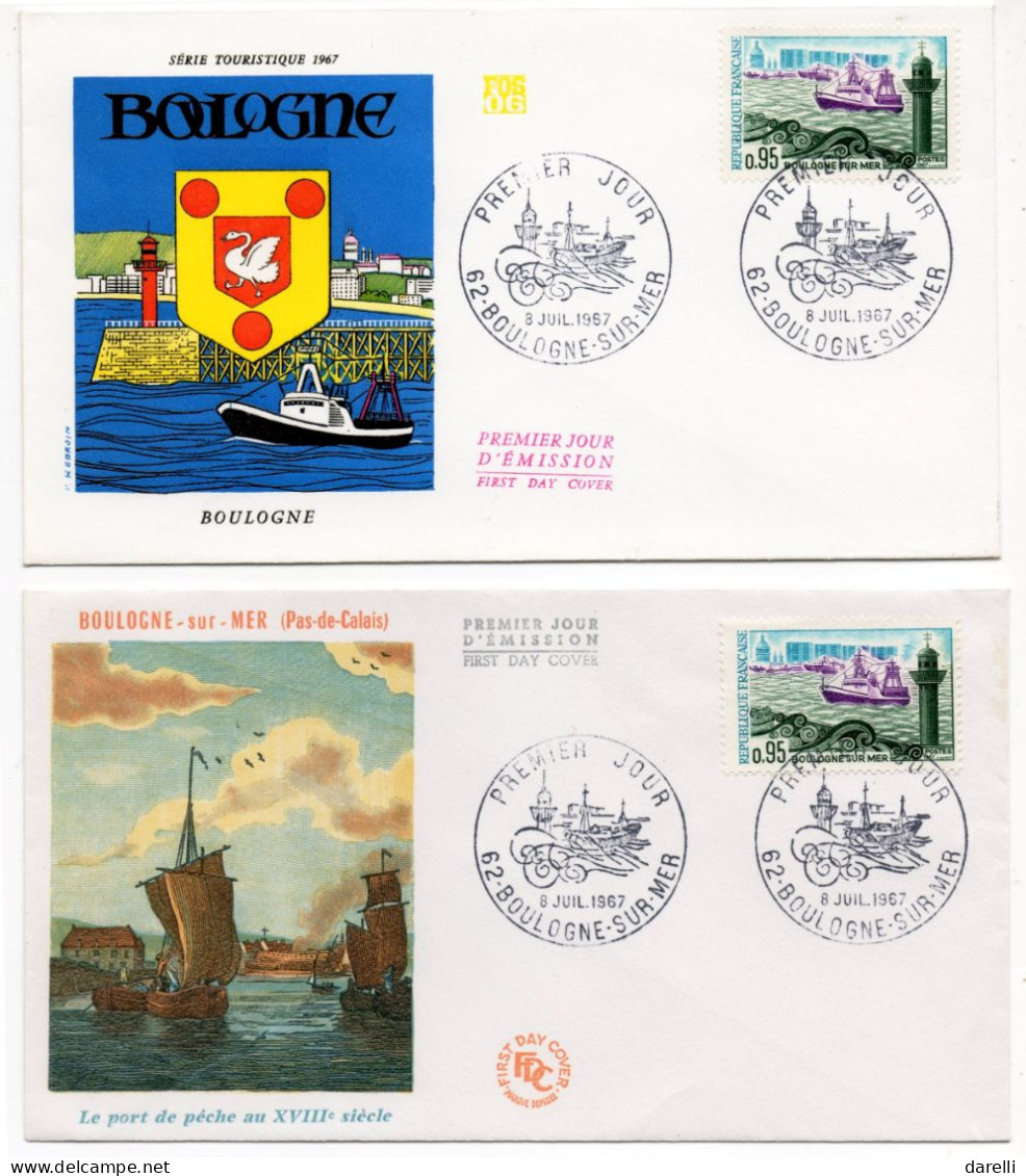 FDC France 1967 - Boulogne Sur Mer - YT 1499 - 62 Boulogne-sur-Mer - 1960-1969