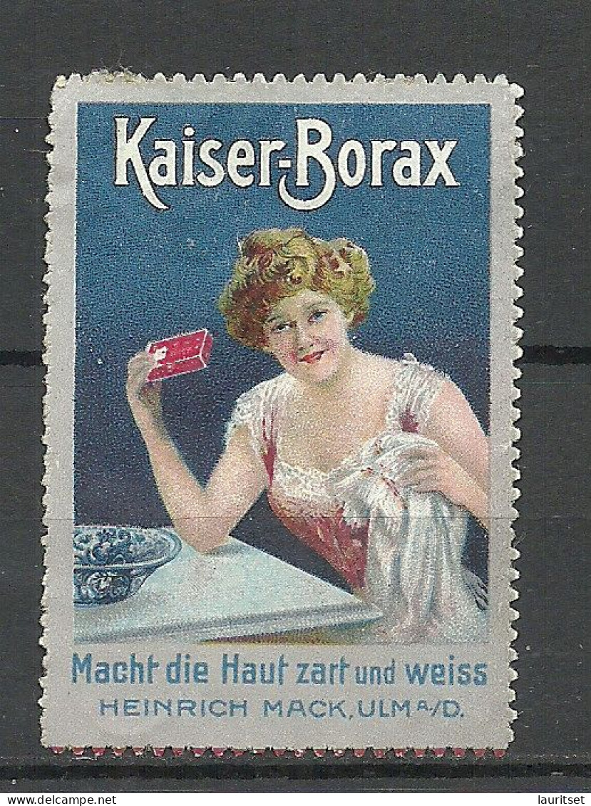 GERMANY Deutschland Ca. 1910-1915 Kaiser-Borax Vignette Advertising Poster Stamp Reklamemarke (*) Hautcreme? - Cinderellas