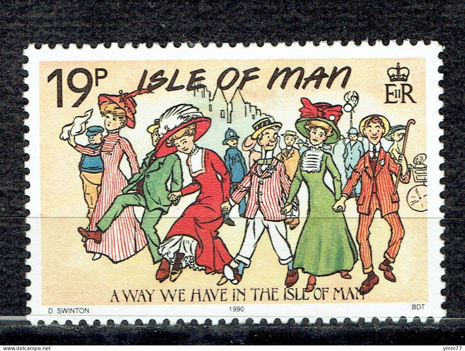 Cartes Postales Mannoises Classiques : "Nous Sommes Au Loin Dans L'île  De Man" - Man (Insel)