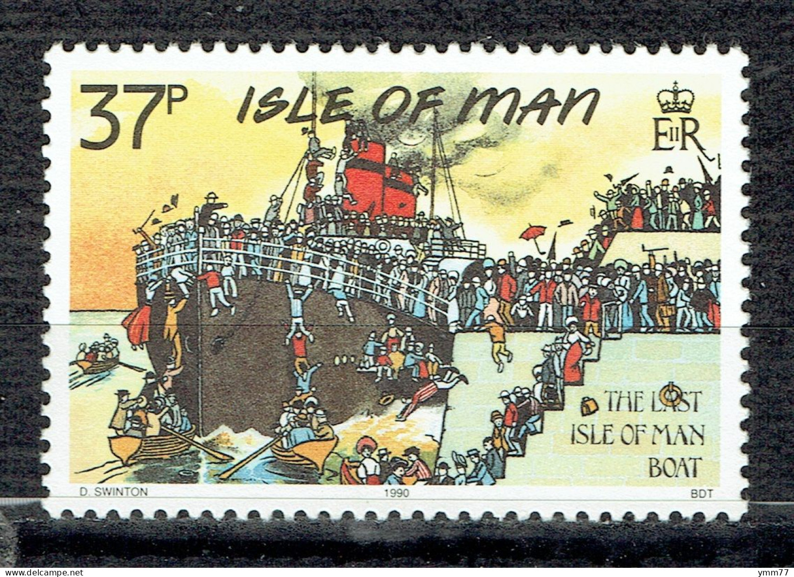 Cartes Postales Mannoises Classiques : "Le Dernier Bateau" - Isle Of Man