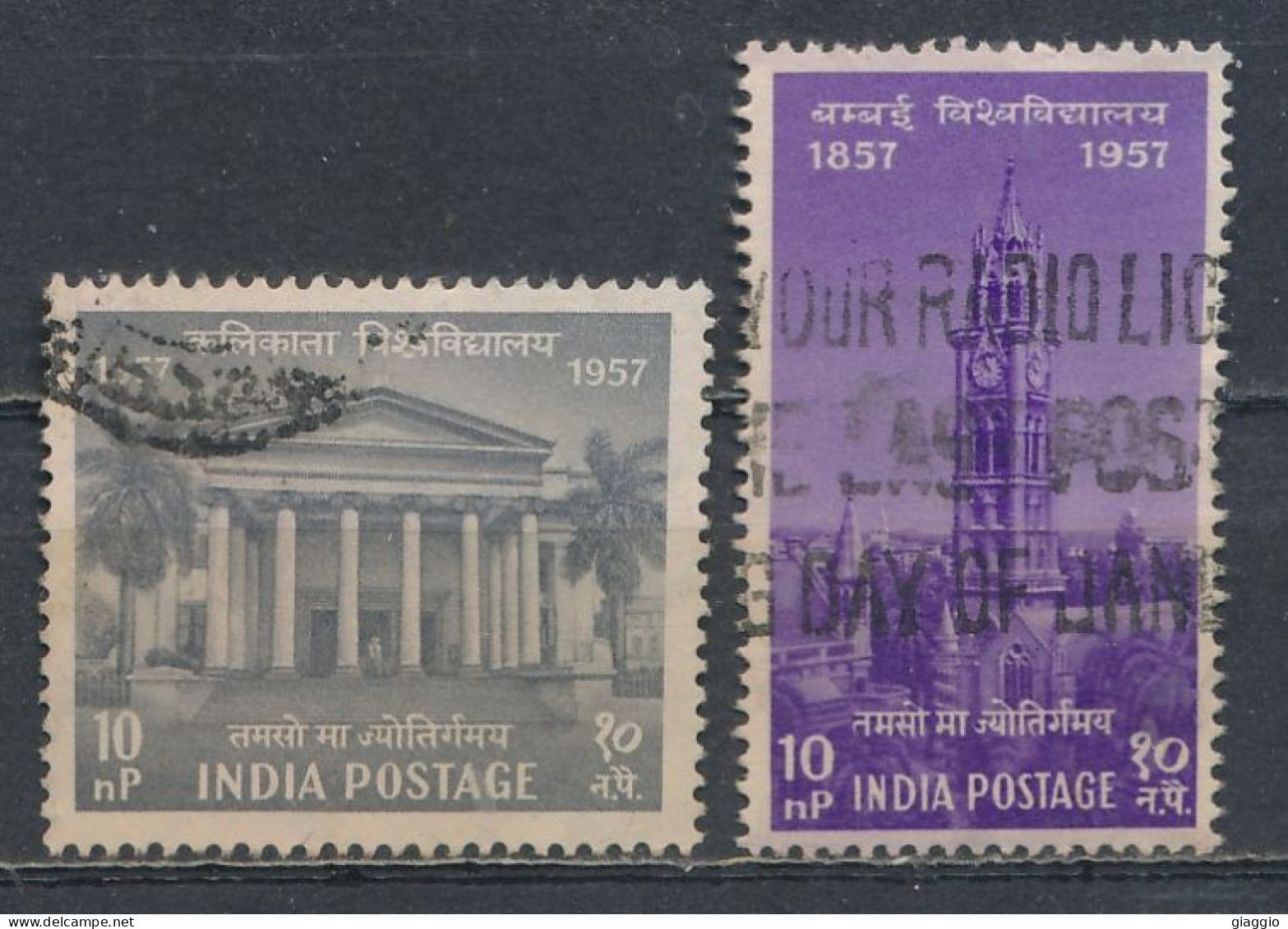 °°° INDIA - Y&T N°90/91 - 1957 °°° - Usati