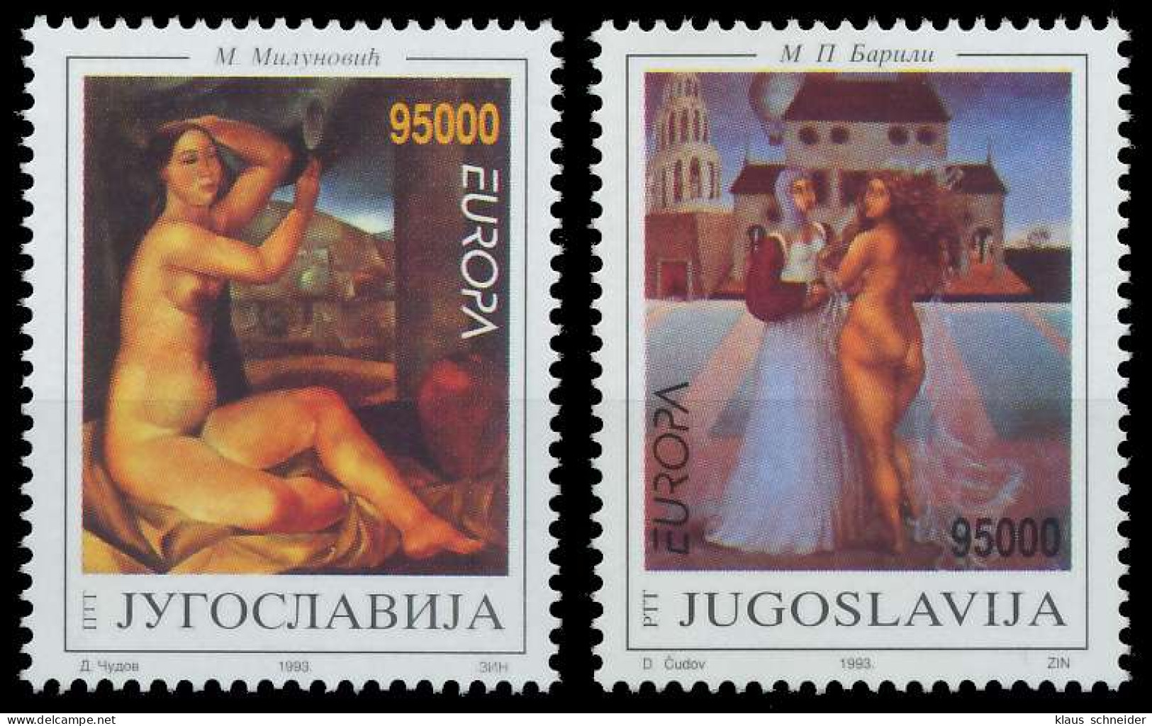 JUGOSLAWIEN 1993 Nr 2603-2604 Postfrisch X5DFC8E - Unused Stamps
