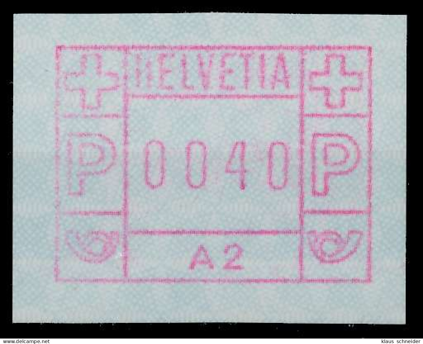 SCHWEIZ AUTOMATENMARKEN A1 Nr 1A2 Postfrisch X67940A - Automatic Stamps