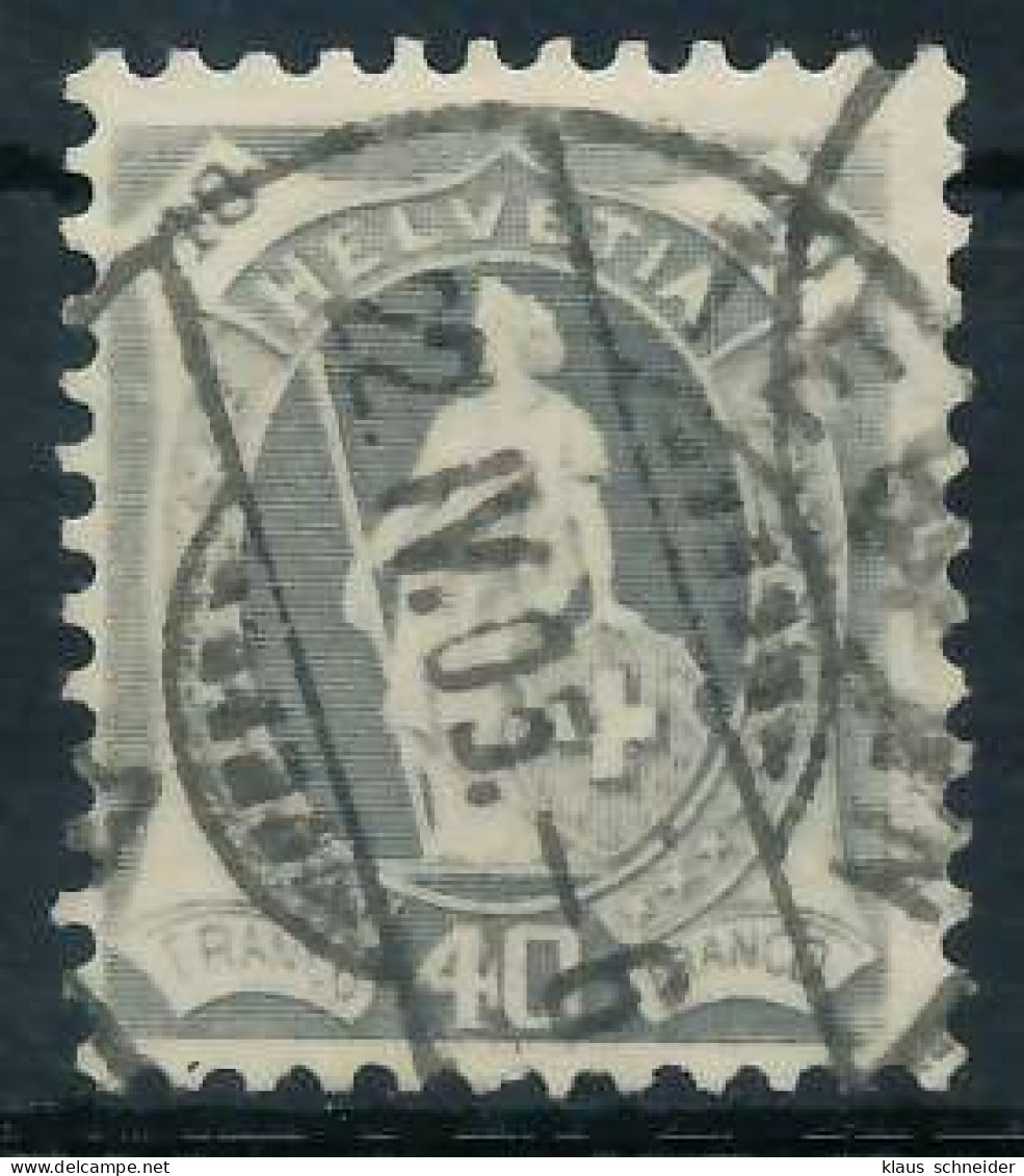 SCHWEIZ STEHENDE HELVETIA Nr 68 Zentrisch Gestempelt X6B637E - Used Stamps