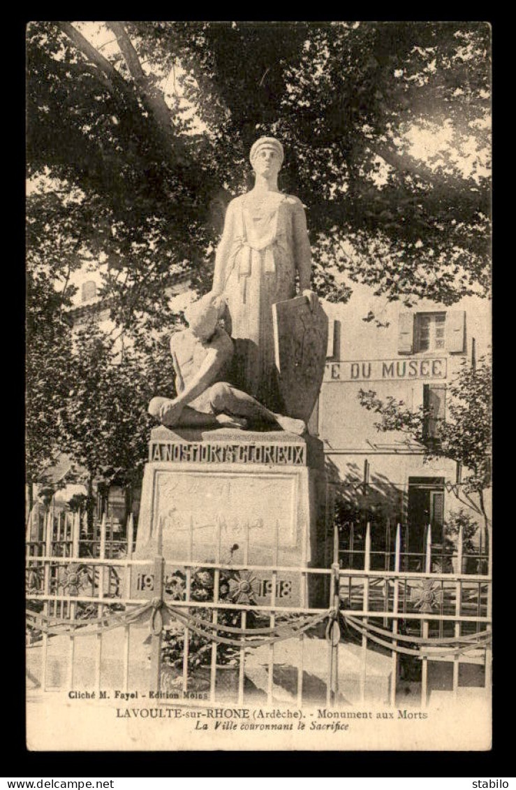 07 - LA VOULTE-SUR-RHONE - MONUMENT AUX MORTS - La Voulte-sur-Rhône