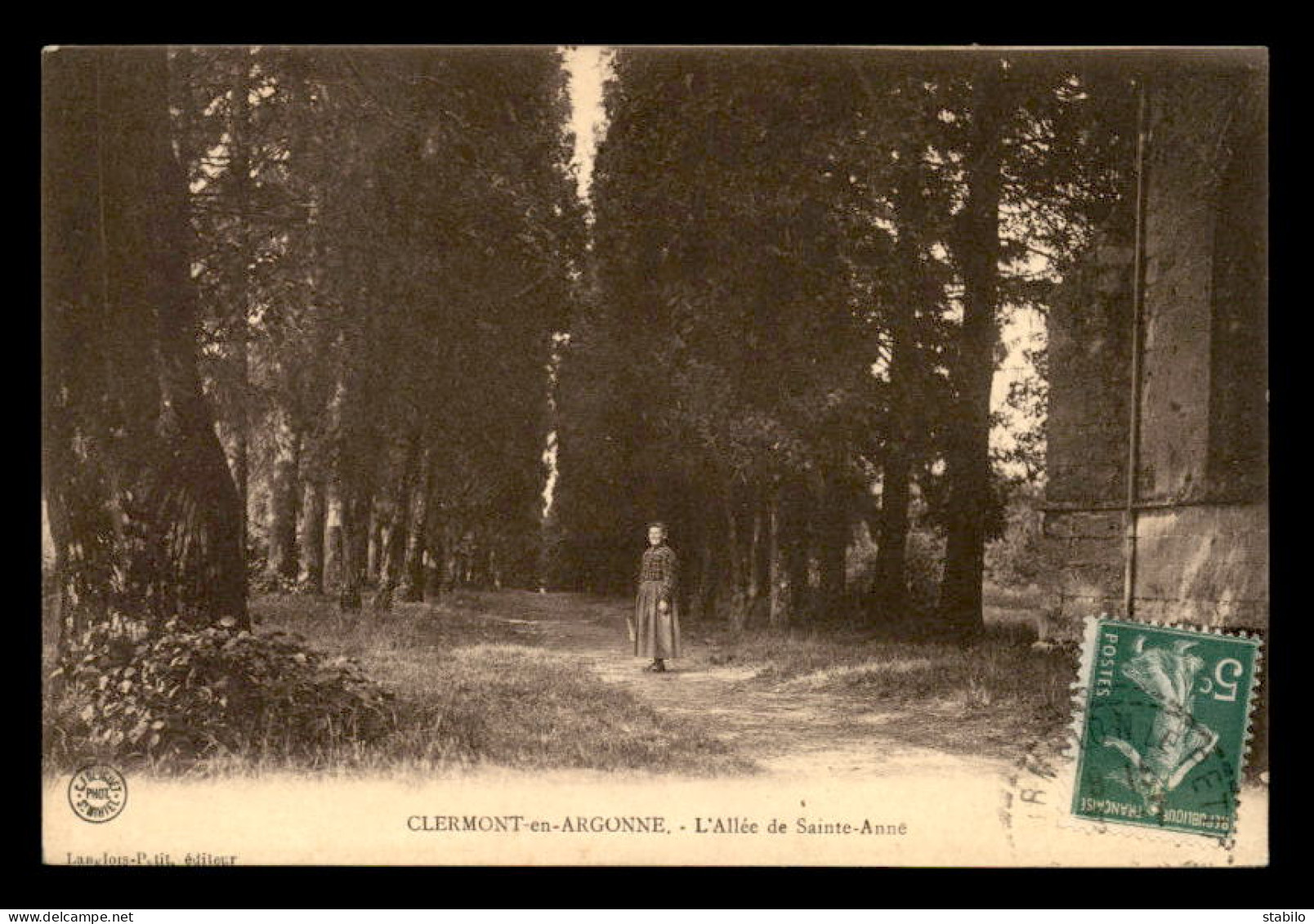 55 - CLERMONT-EN-ARGONNE - L'ALLEE DE STE-ANNE - EDITEUR LANGLOIS-PETIT - Clermont En Argonne