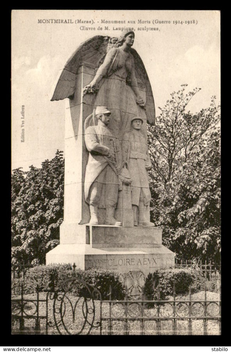 51 - MONTMIRAIL - MONUMENT AUX MORTS - Montmirail