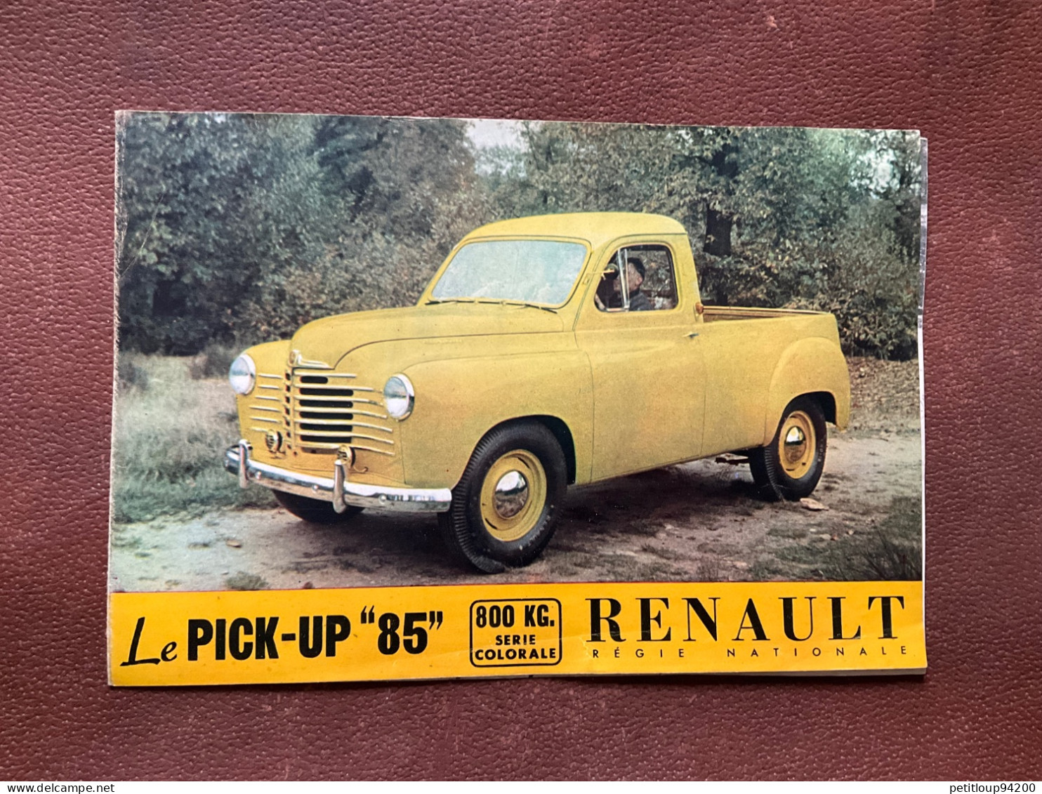 (14) DOCUMENT Commercial RENAULT  Le Pick-Up « 85 » - Automobil