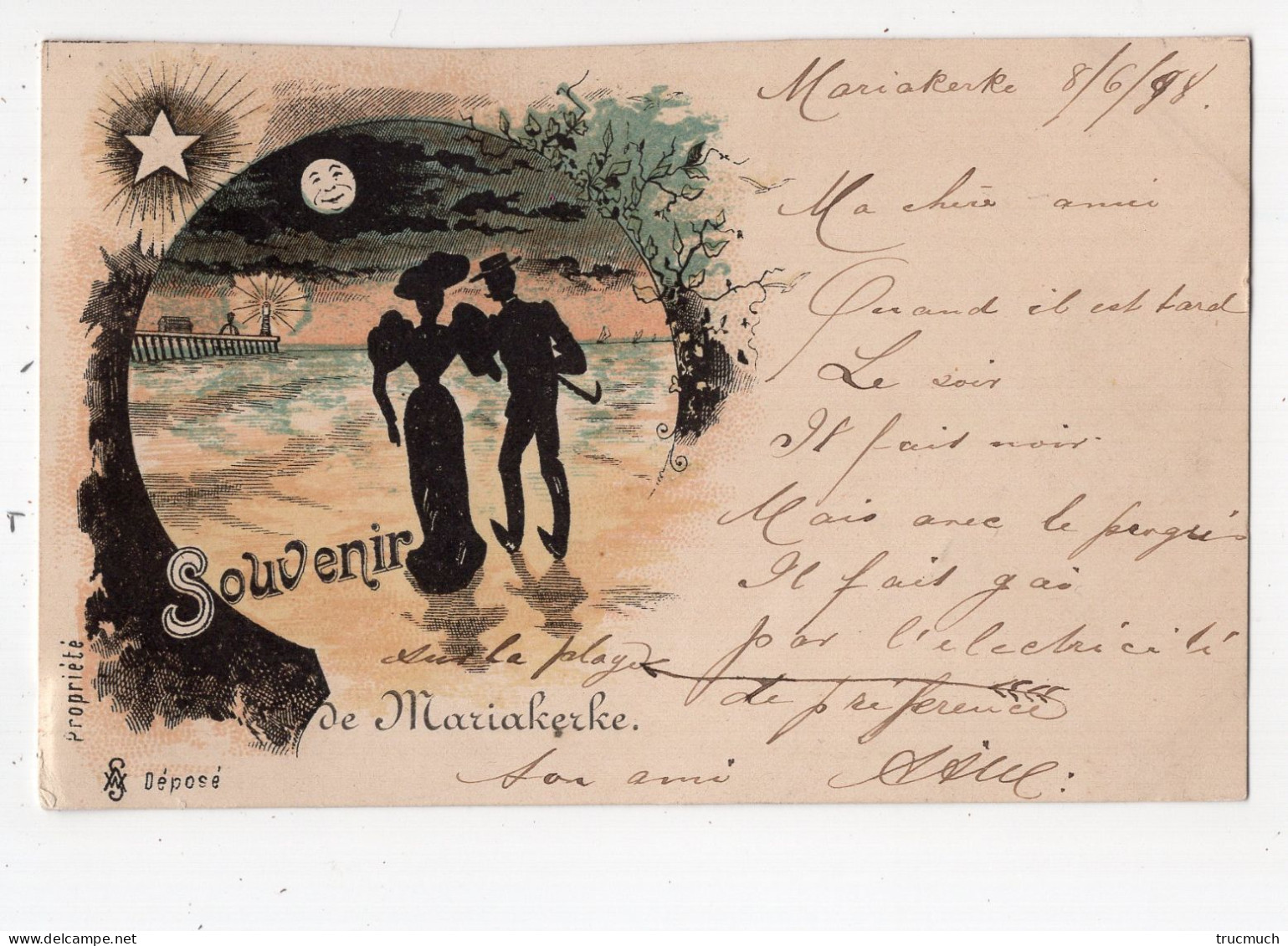5 - Souvenir De MARIAKERKE *litho*1898* - Oostende
