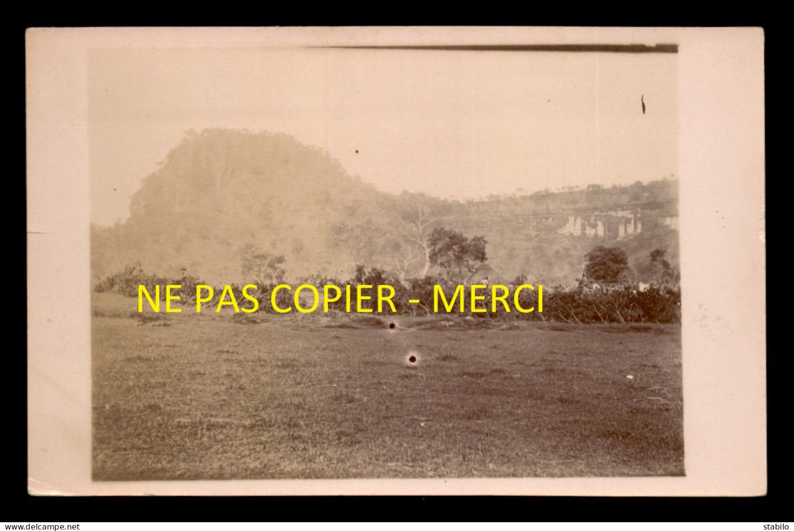 GUINEE - COLONNE 1911 - ABATTI DU CAMP - CARTE PHOTO ORIGINALE - Guinée