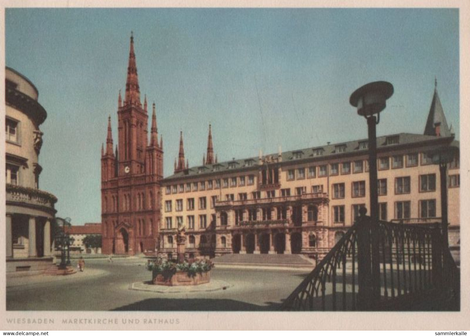 63905 - Wiesbaden - Marktkirche Und Rathaus - Ca. 1955 - Wiesbaden