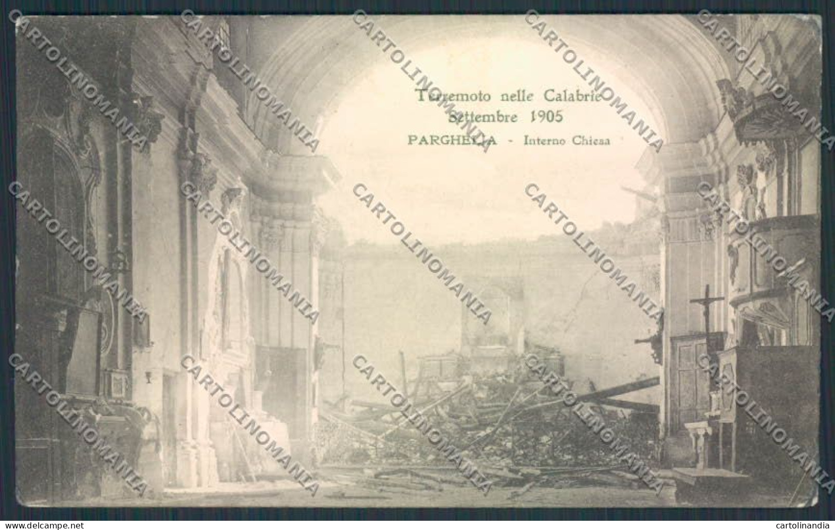 Vibo Valentia Parghelia Terremoto Cartolina MV8836 - Vibo Valentia