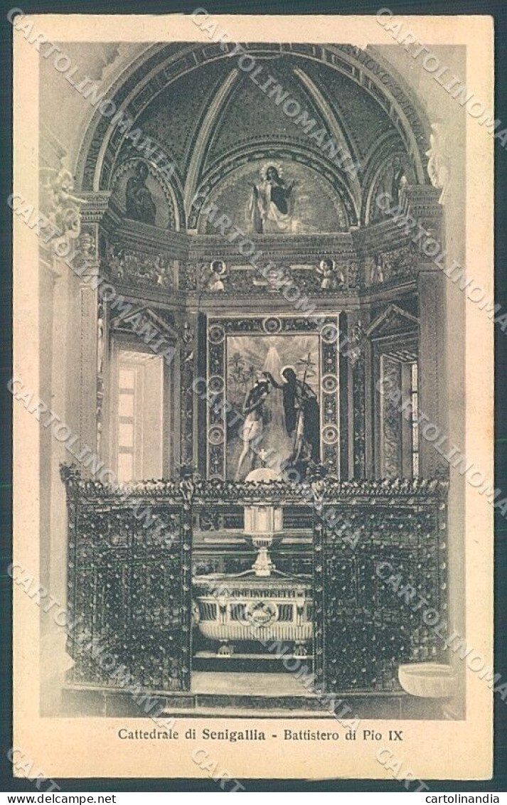 Ancona Senigallia Cattedrale Battistero Pio IX Cartolina JK5196 - Ancona